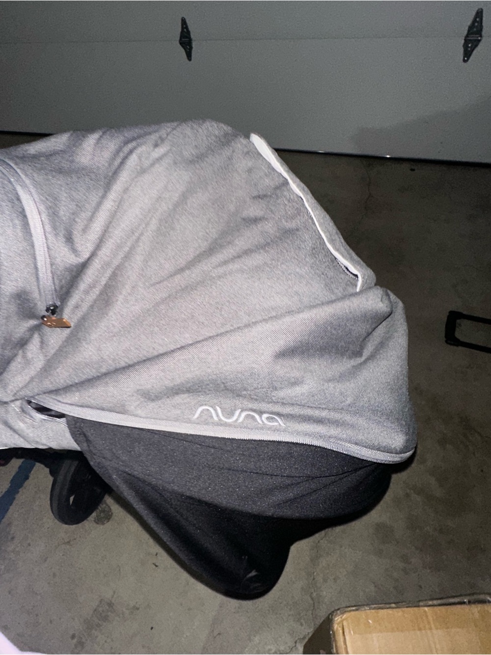 Nuna Grey Stroller Canopy - Lightweight Sun Cover